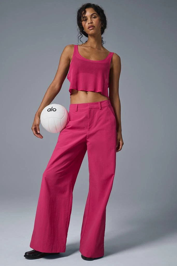 Alo High-Waist Street Smart Trouser - Pink Summer Crush 5