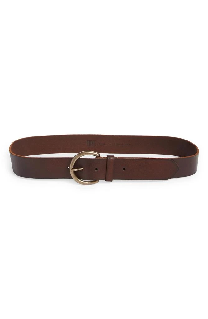 Frye Flat Leather Belt 1