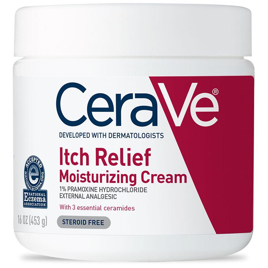 CeraVe Itch Relief Moisturizing Cream with Pramoxine Hydrochloride for Dry Skin