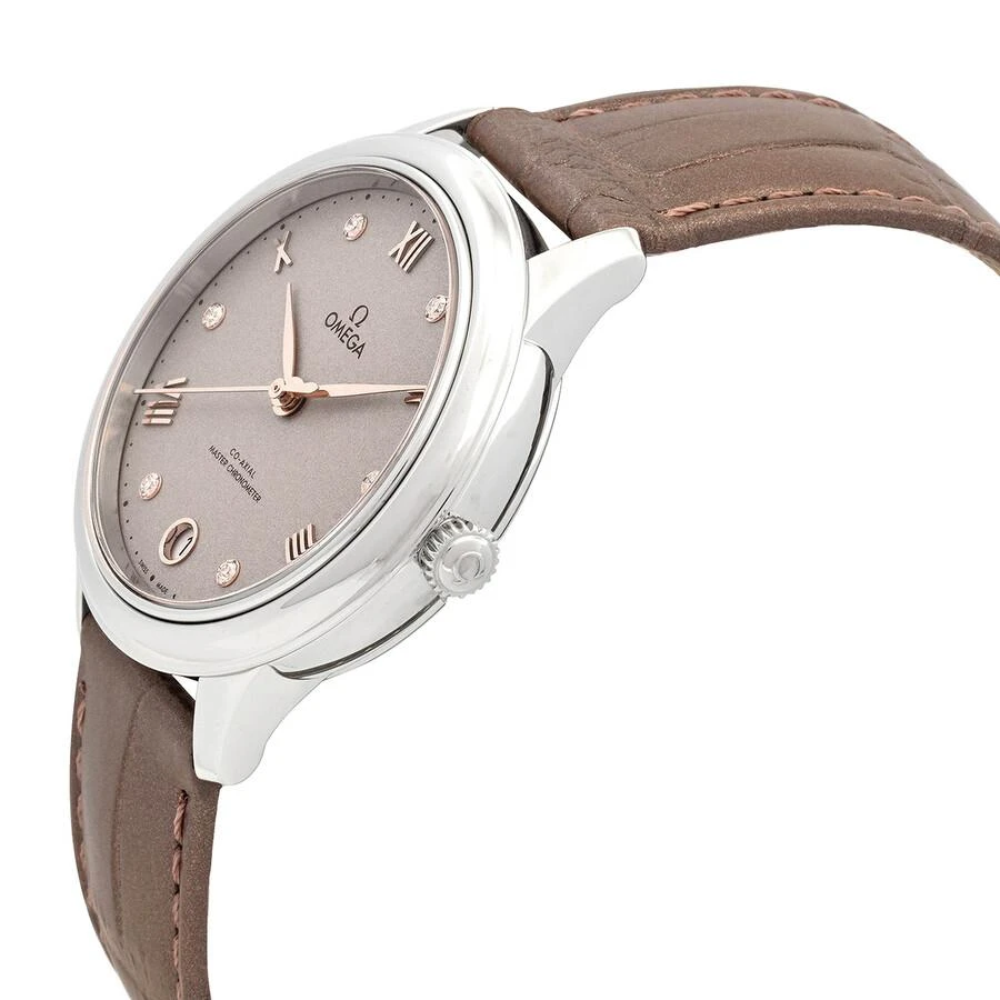 Omega De Ville Automatic Chronometer Diamond Grey Dial Ladies Watch 434.13.34.20.52.002 2