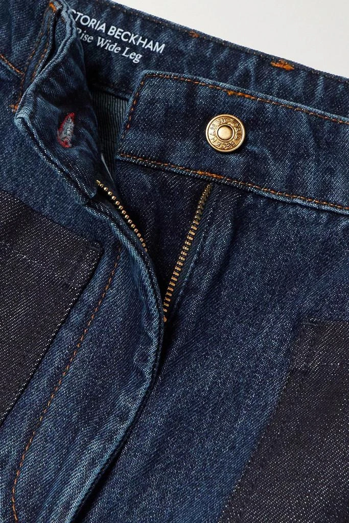 Victoria Beckham Alina patchwork wide-leg jeans 4