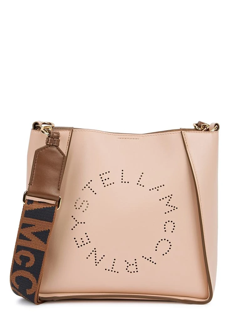 Stella McCartney Stella Logo pink faux leather cross-body bag 1