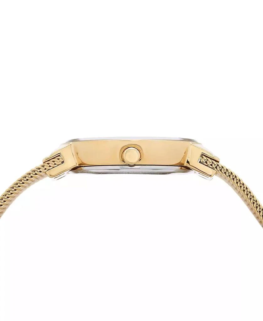 Bering Women's Crystal Gold-Tone Stainless Steel Mesh Bracelet Watch 26mm 2