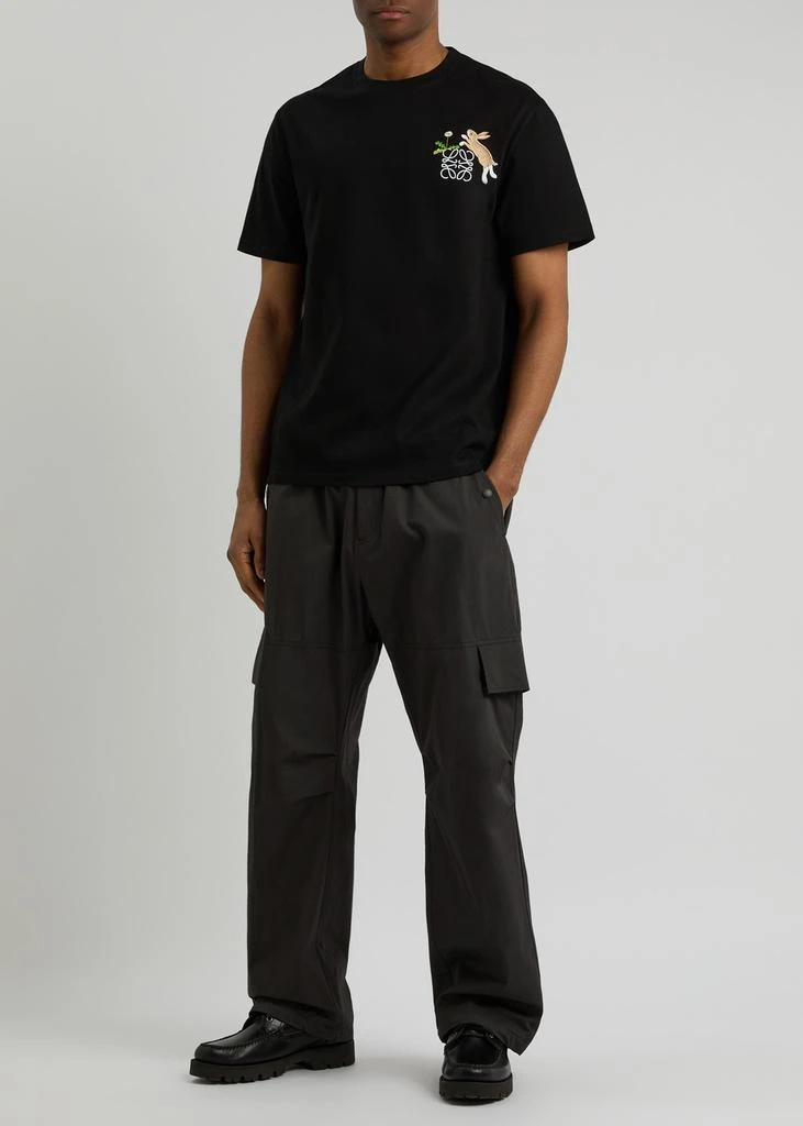 Loewe X Suna Fujita embroidered cotton T-shirt 4