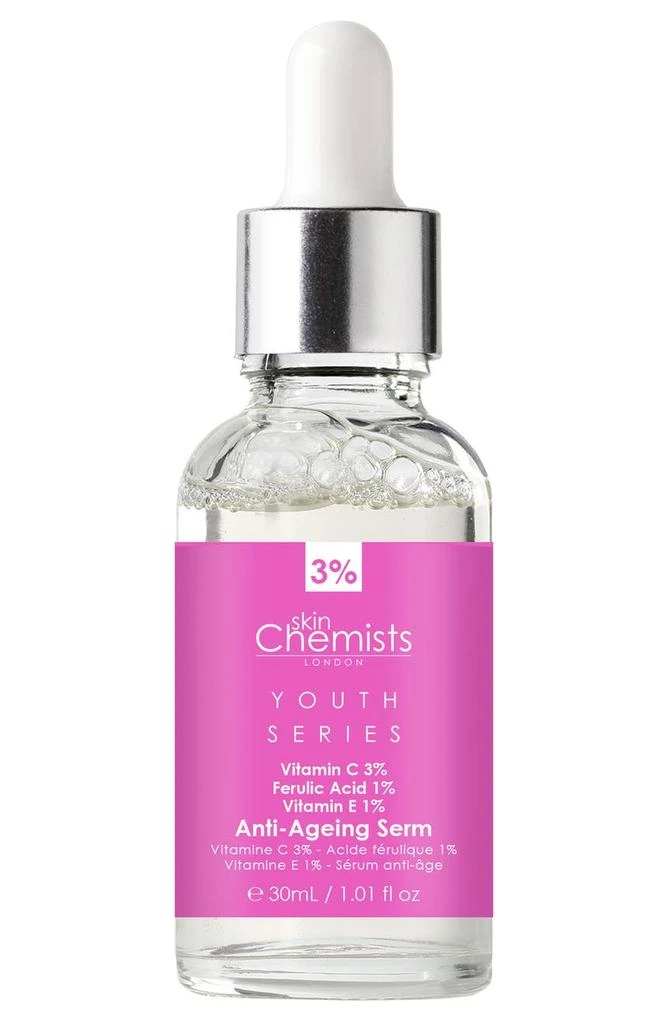 SKINCHEMISTS Anti-Aging Vitamin C, Ferulic Acid & Vitamin E Serum 30ml 5