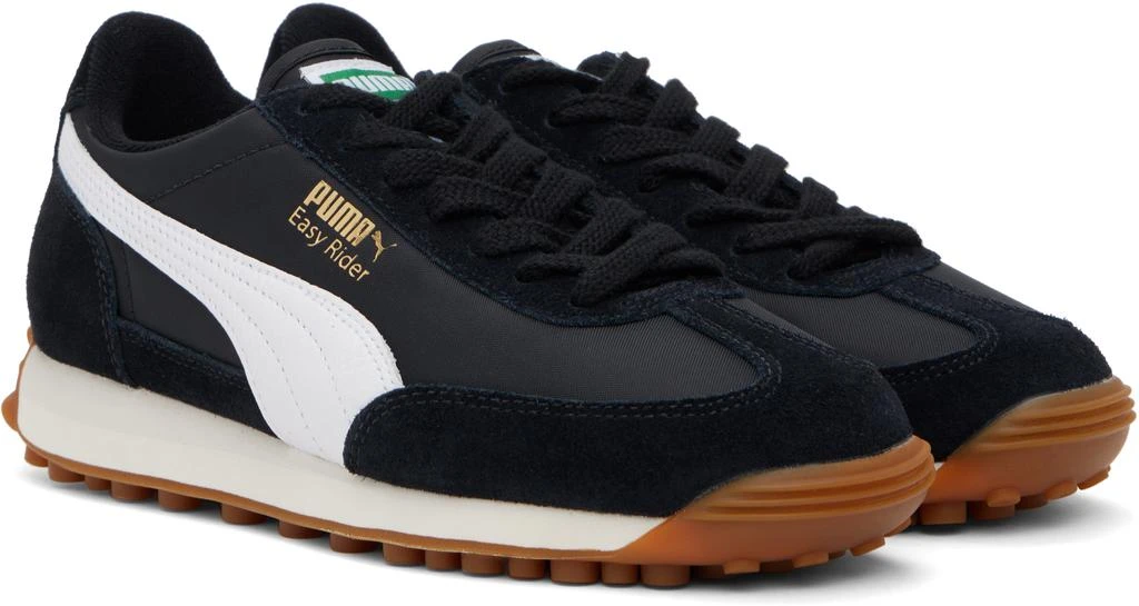 Puma Black & White Easy Rider Vintage Sneakers 4