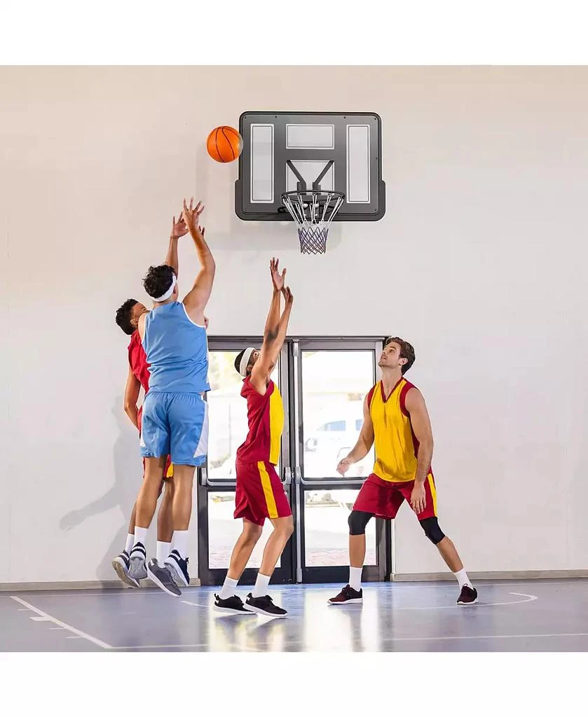 Soozier Wall Mounted Basketball Hoop with 43" Shatter Resist Backboard 8