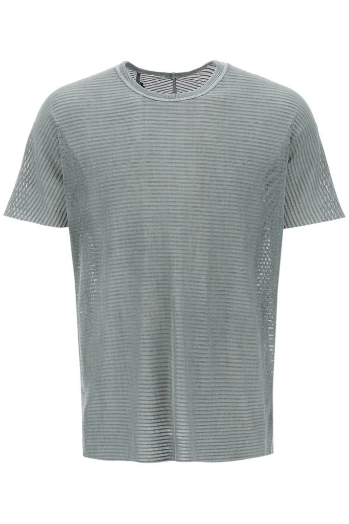 BORIS BIDJAN SABERI cotton perforated t-shirt 1