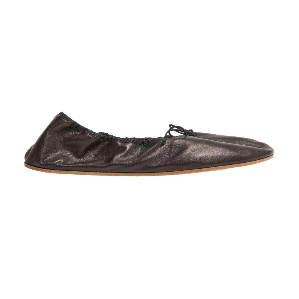 The Row Round ballet flat in leather 7