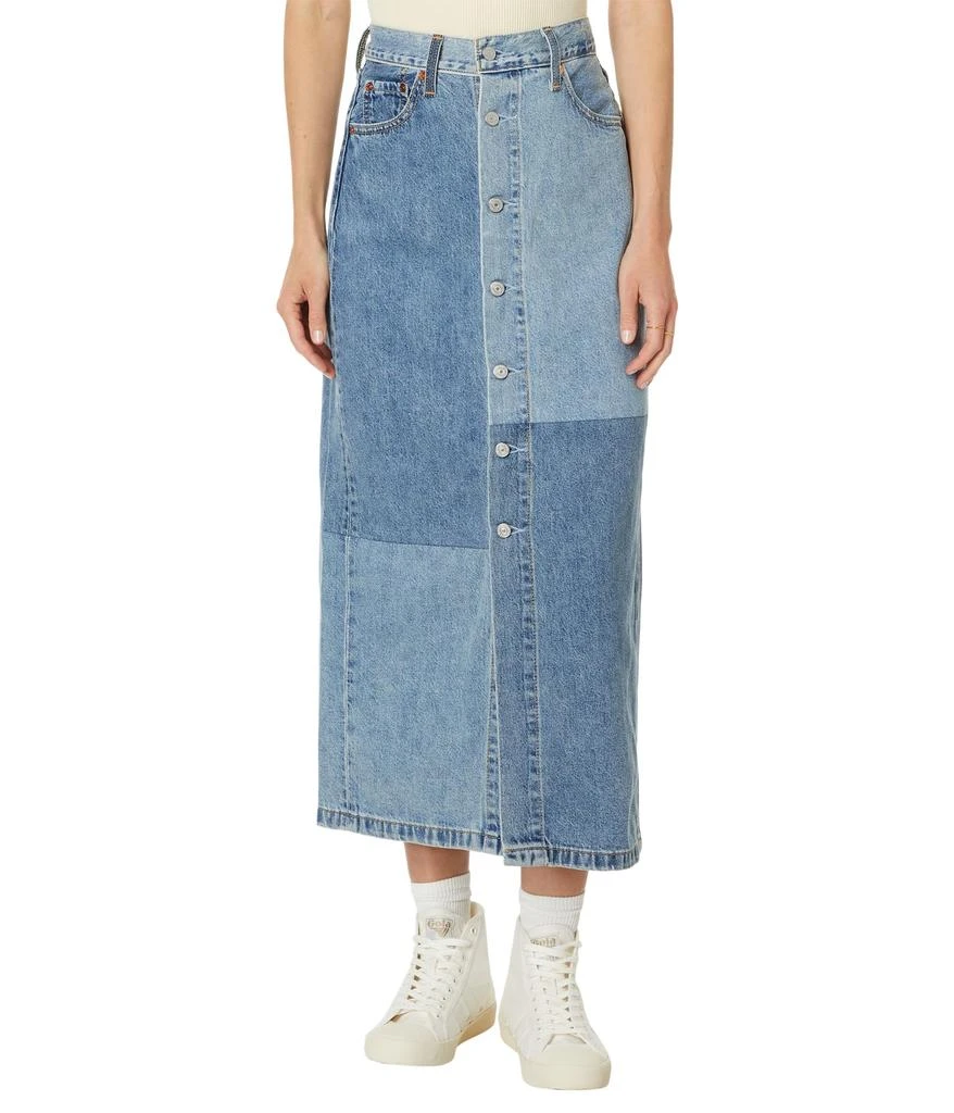 Levi's Button Midi Skirt Patch 1