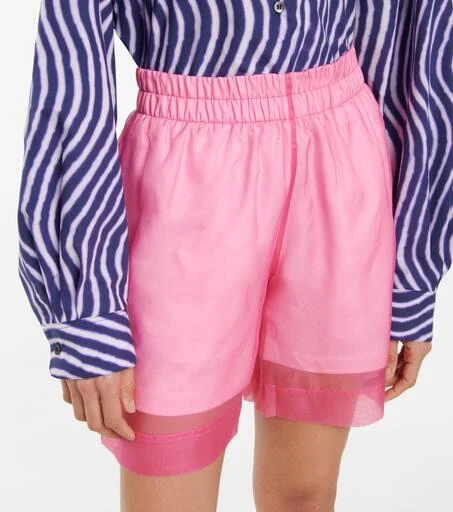 Dries Van Noten Cotton and silk organza shorts 4
