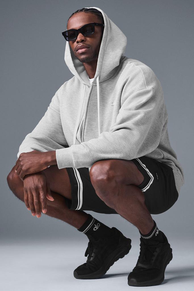 Alo Accolade Full Zip Hoodie - Athletic Heather Grey - Hoodies