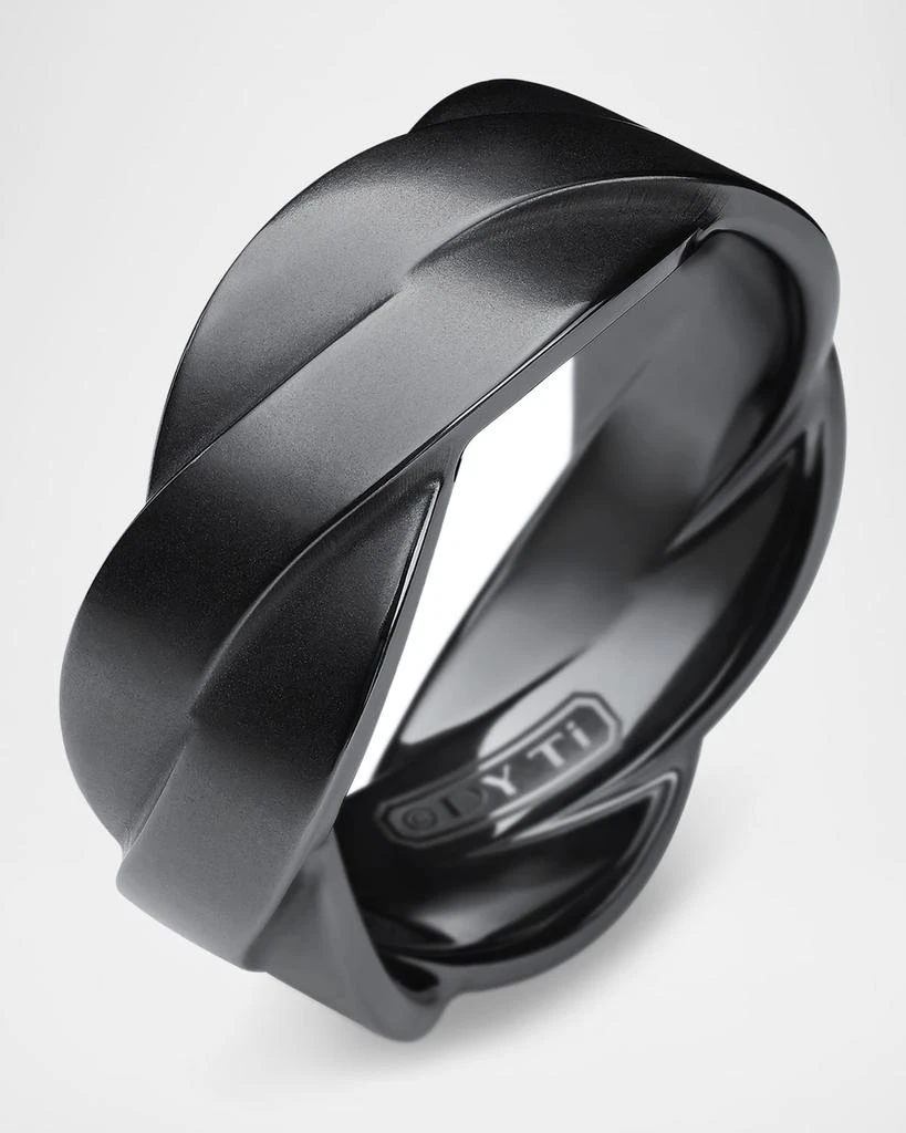 David Yurman Men's DY Helios Band Ring in Black Titanium, 9mm 3