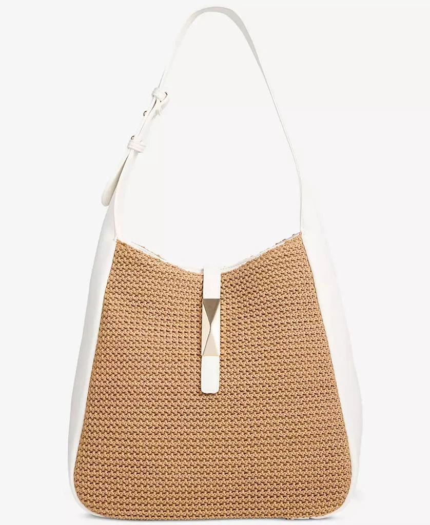 INC International Salee Straw Shoulder Bag, Exclusively at Macy's 1