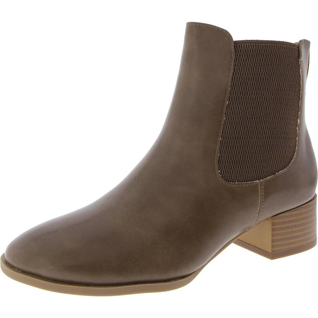 Journee Collection Chayse Womens Faux Leather Pull On Chelsea Boots 6