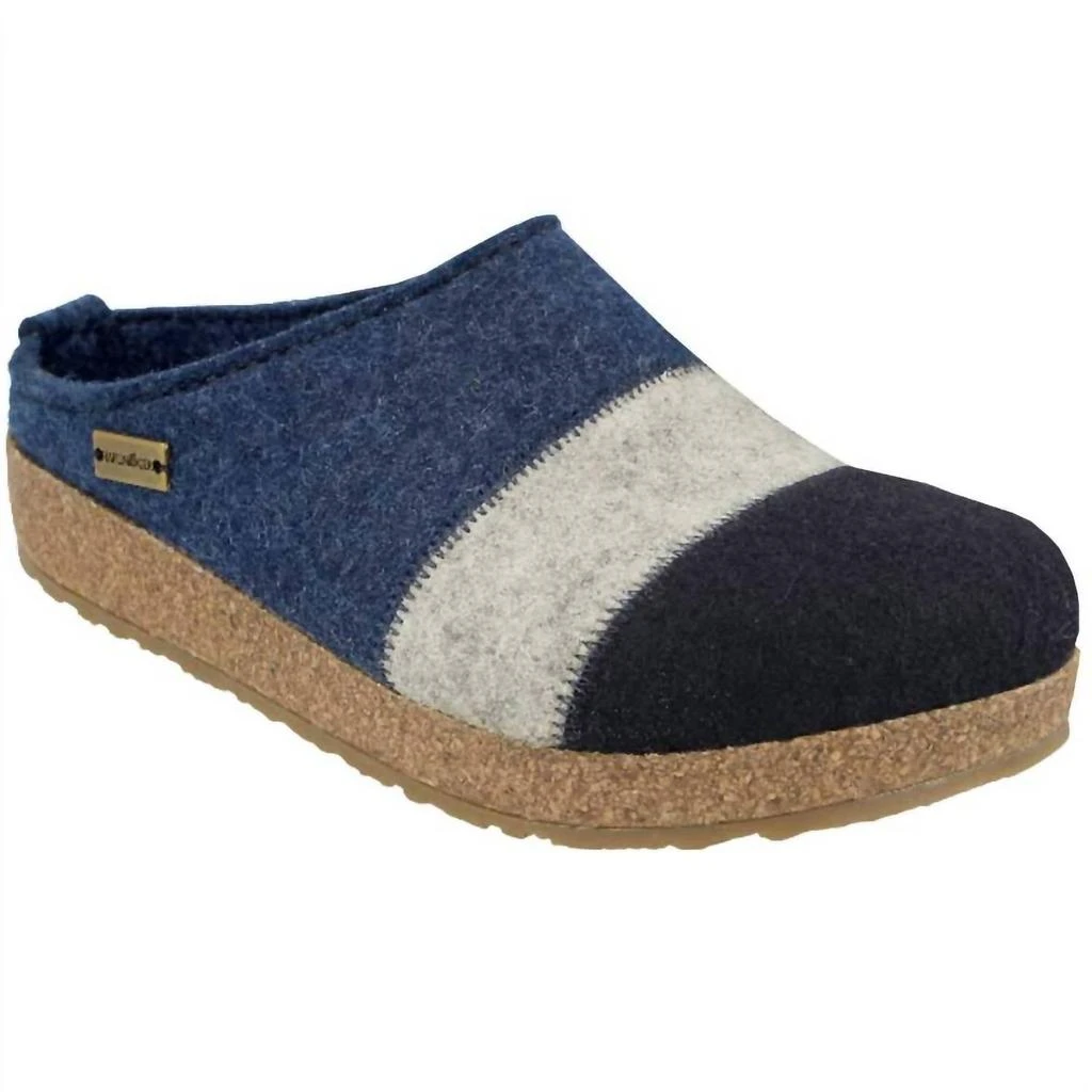 Haflinger Haflinger - Women's Lines Classic Boiled Wool Clog 1