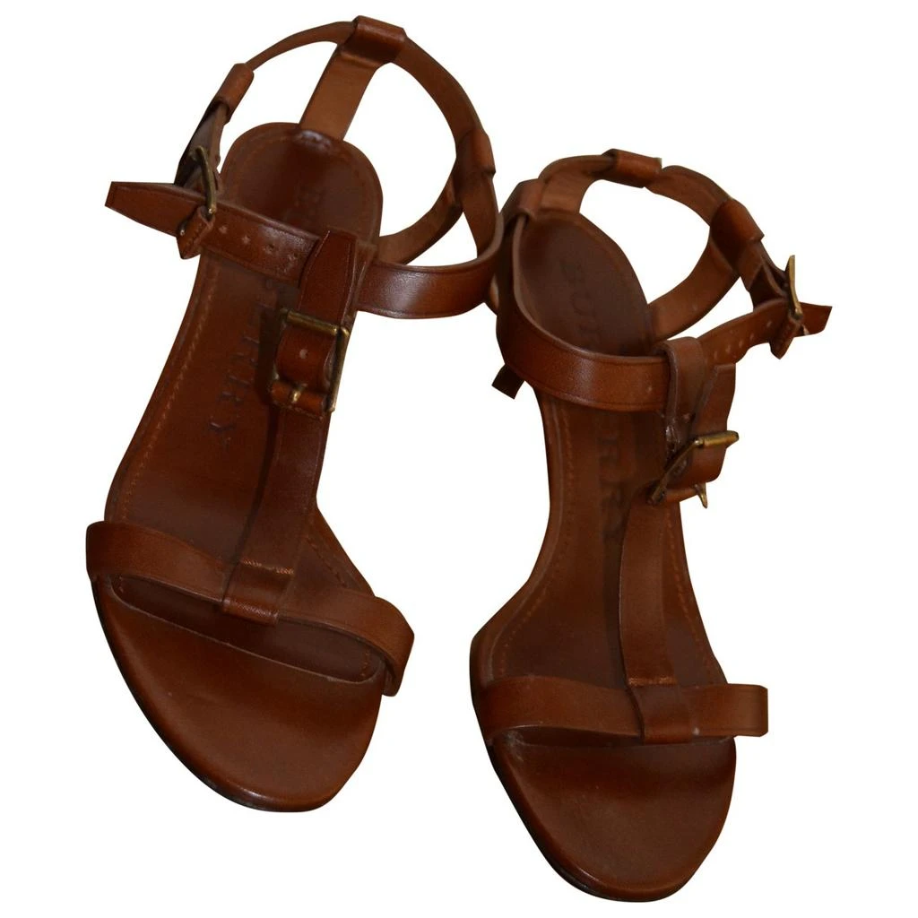 Burberry Lou Boys Sandals In Lime