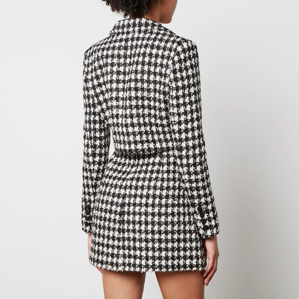 Self-Portrait Self-Portrait Tailored Checked Bouclé Tweed Mini Dress 2