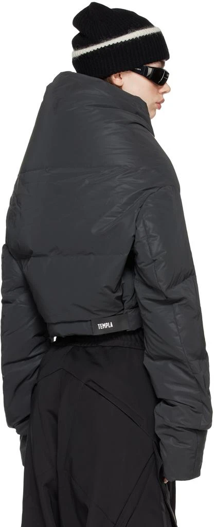 TEMPLA Black Wrap Down Jacket 3