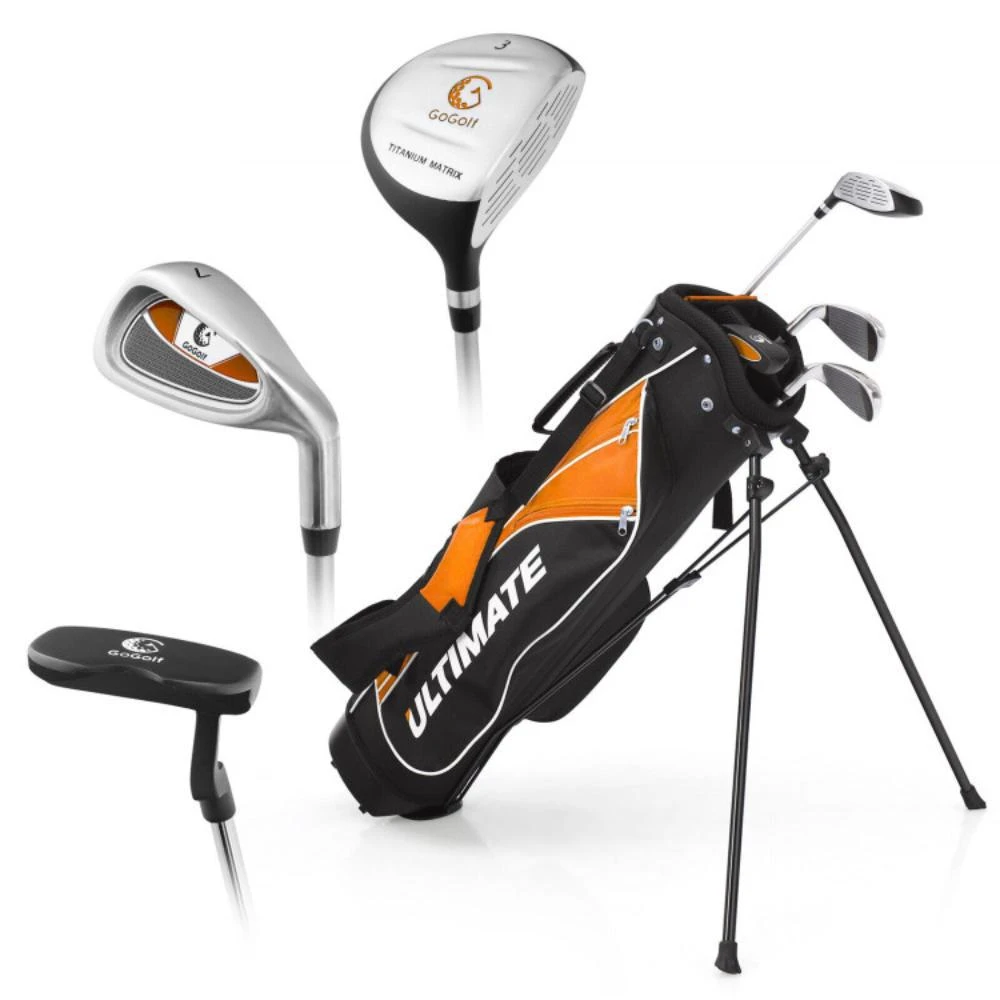 Hivvago Complete Golf Club Set for Children Age 8-10-Orange 4