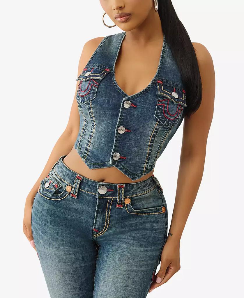 True Religion Women's Super T Denim Vest