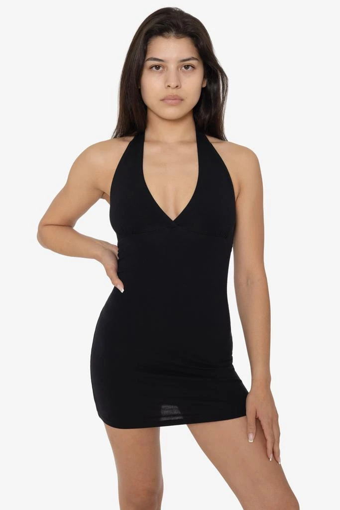 Los Angeles Apparel 8372 - Cotton Spandex Halter Mini Dress 5