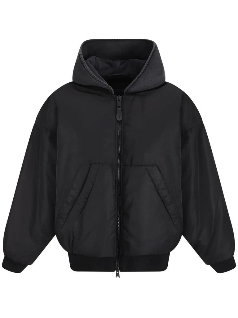 Balenciaga BLACK BOMBER WITH HOOD 1