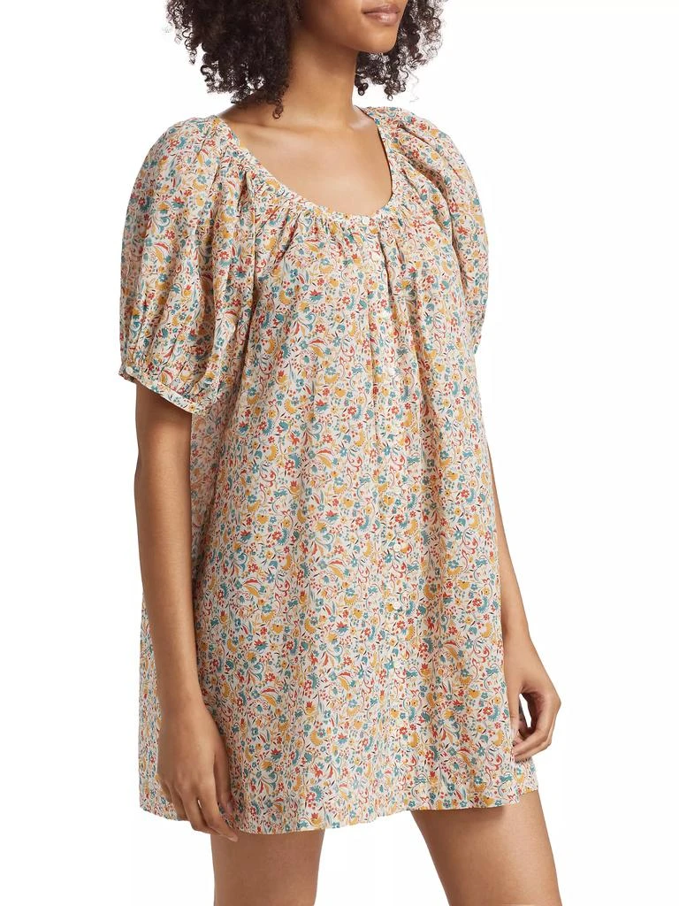 DÔEN Josette Floral Cotton Shift Minidress 4