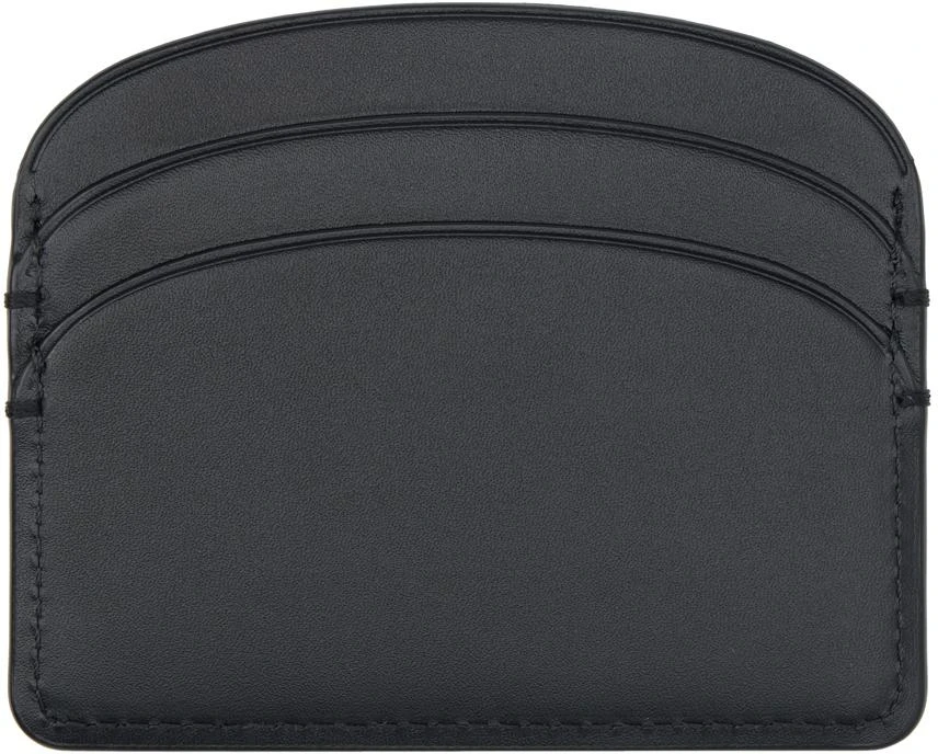 A.P.C. Black Demi-Lune Card Holder 2
