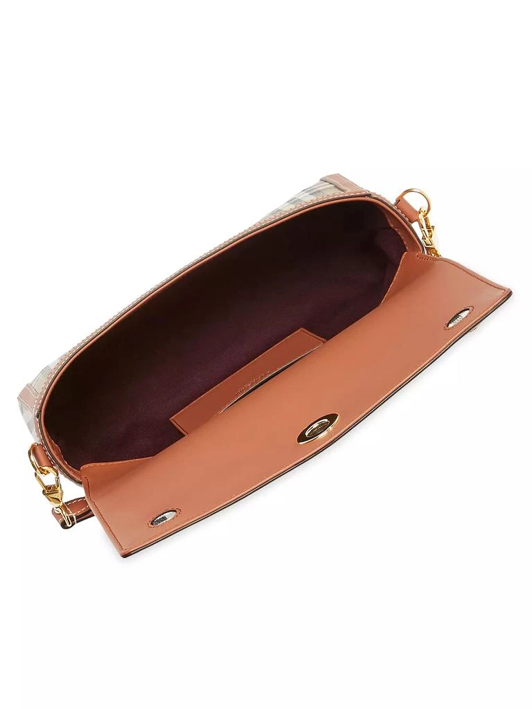 Burberry Check & Leather Top Handle Note Bag 2