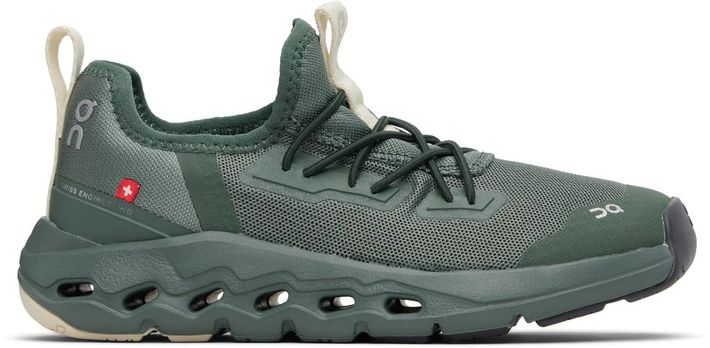 On Little Kids Green Cloudleap Sneakers