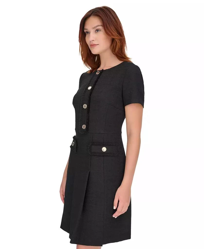 Tommy Hilfiger Women's Round-Neck Fringe-Trim Dress 5