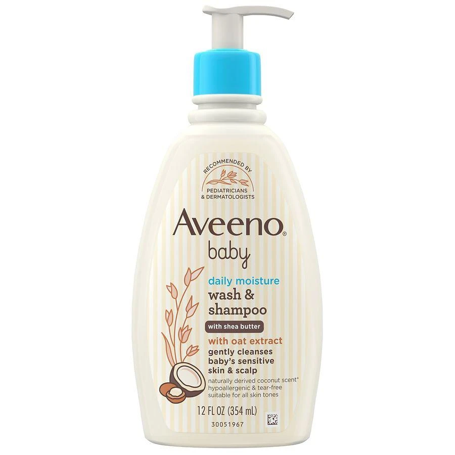 Aveeno Daily Moisturizing 2-in-1 Body Wash & Shampoo Coconut 2