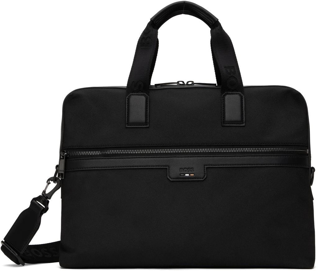 Hugo Boss Black Embossed Logo Briefcase