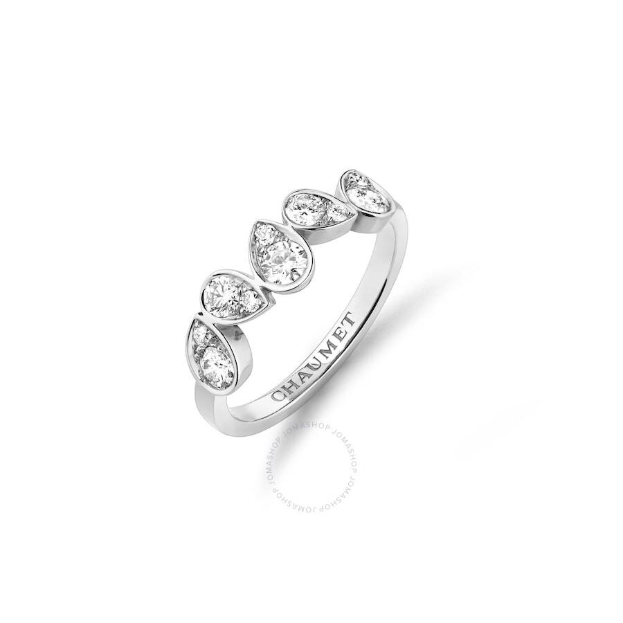 Chaumet 18k White Gold Josephine Ronde d'Aigrette Diamond Ring