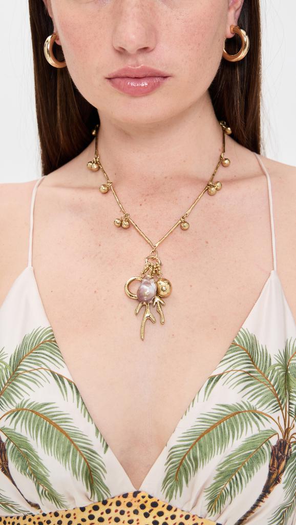 Ulla Johnson Petrina Mix Motif Coral Necklace