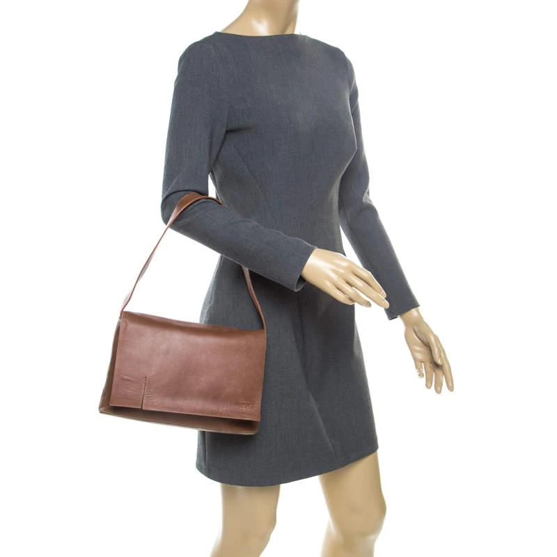 Lanvin Lanvin Brown Leather Shoulder Bag 2