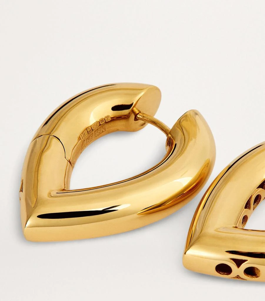 Engelbert Big Yellow Gold Drop Link Earrings 6