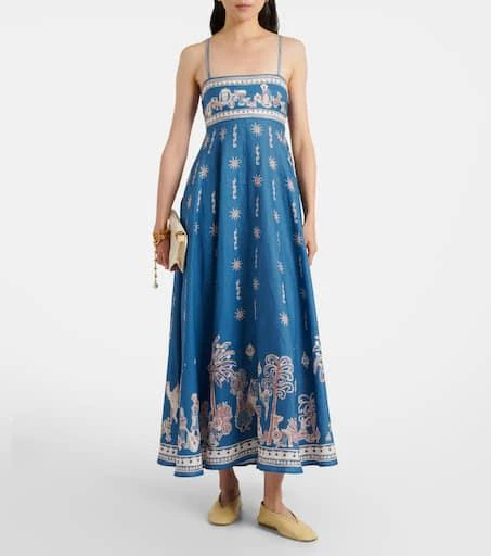 ALMAIS Acacia printed linen maxi dress - Dresses & Skirts - Free Shipping  - BeyondStyle