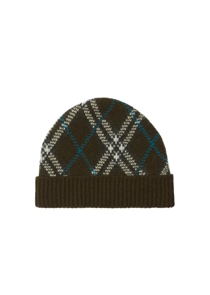 Burberry Check cashmere beanie 2