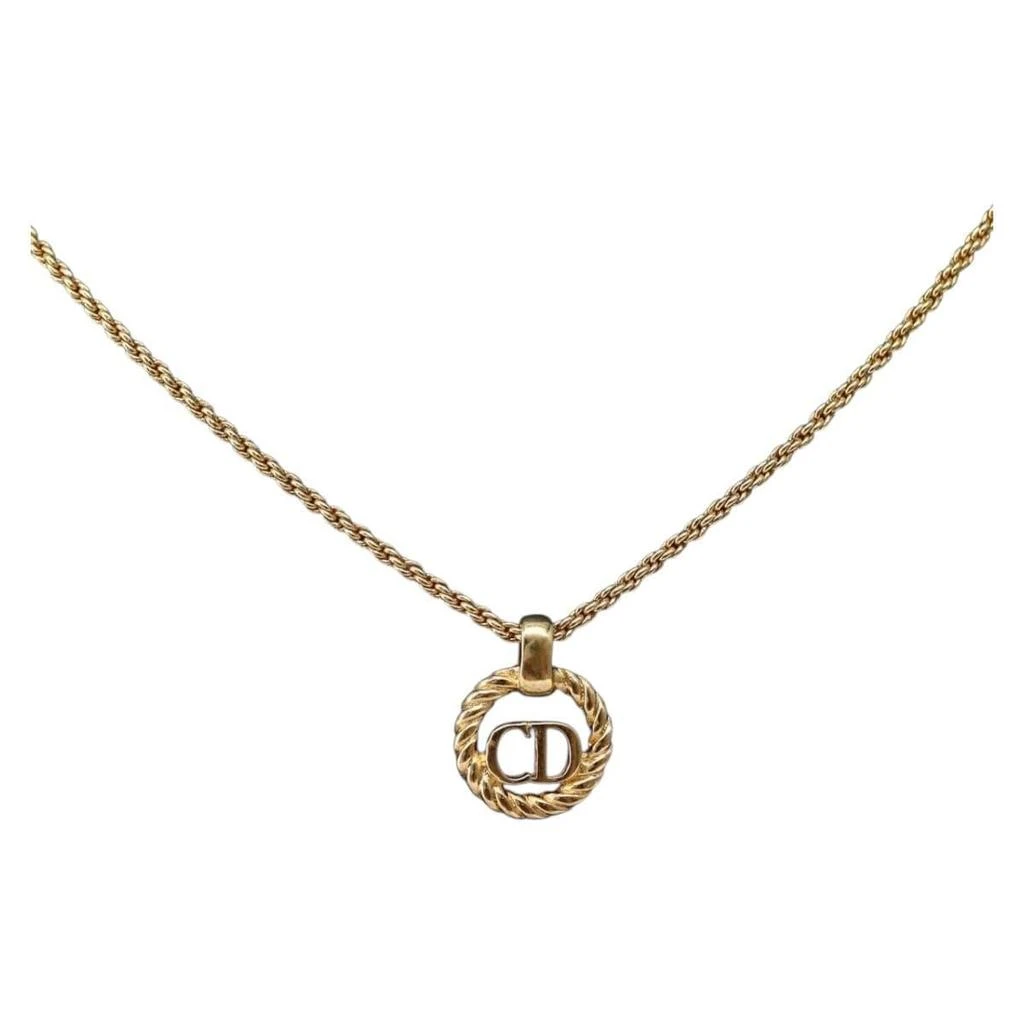 Dior Cd Pendant Necklace Metal Metal Necklace Jewelry (Pre-Owned) 2