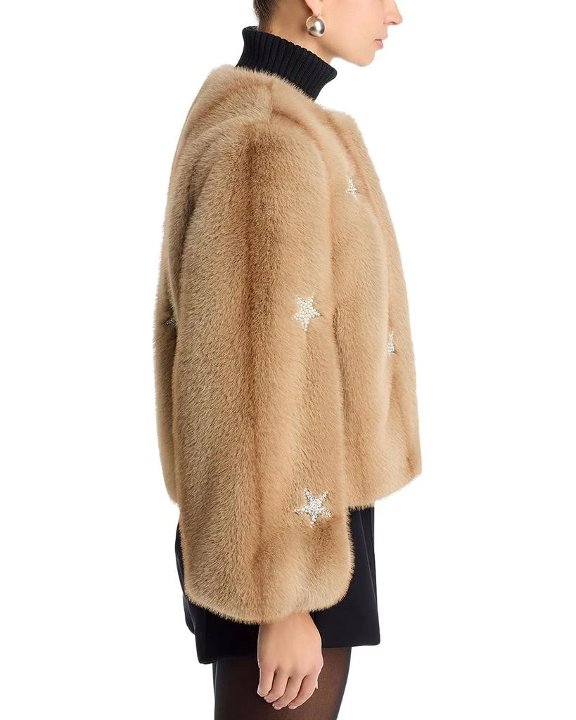 Cinq à Sept Mixed Star Faux Fur Jacket 5