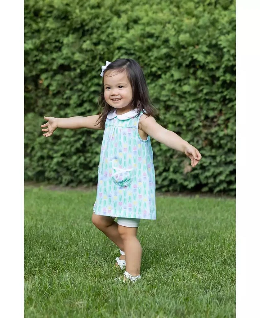 Florence Eiseman Baby Girl Printed Knit Tulip Pocket Dress 3