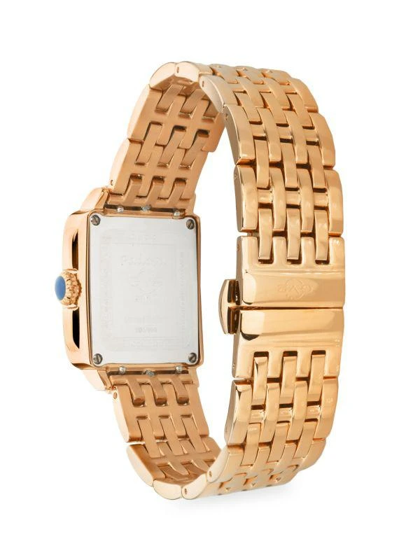 Padova 27x30MM Two Tone Stainless Steel & 0.15 TCW Diamond Bracelet Watch Padova 27 x 30MM Rose Goldtone Stainless Steel & 0.15 TCW  main image 3