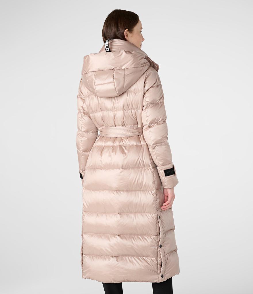 Karl Lagerfeld Paris CONTRAST MAXI BELTED PUFFER