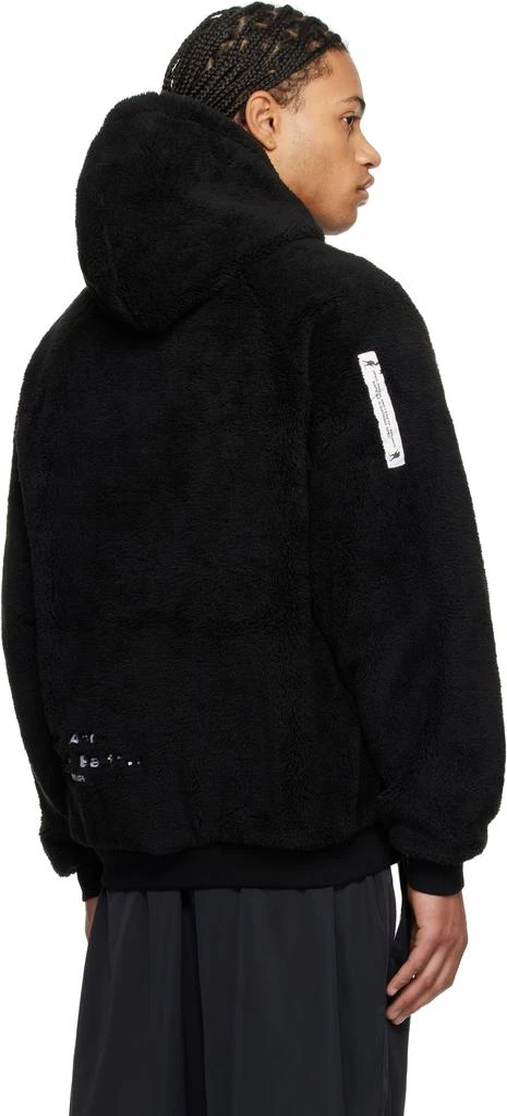 AAPE by A Bathing Ape Black & Gray Moonface Logo Zip-Up Reversible Hoodie 3