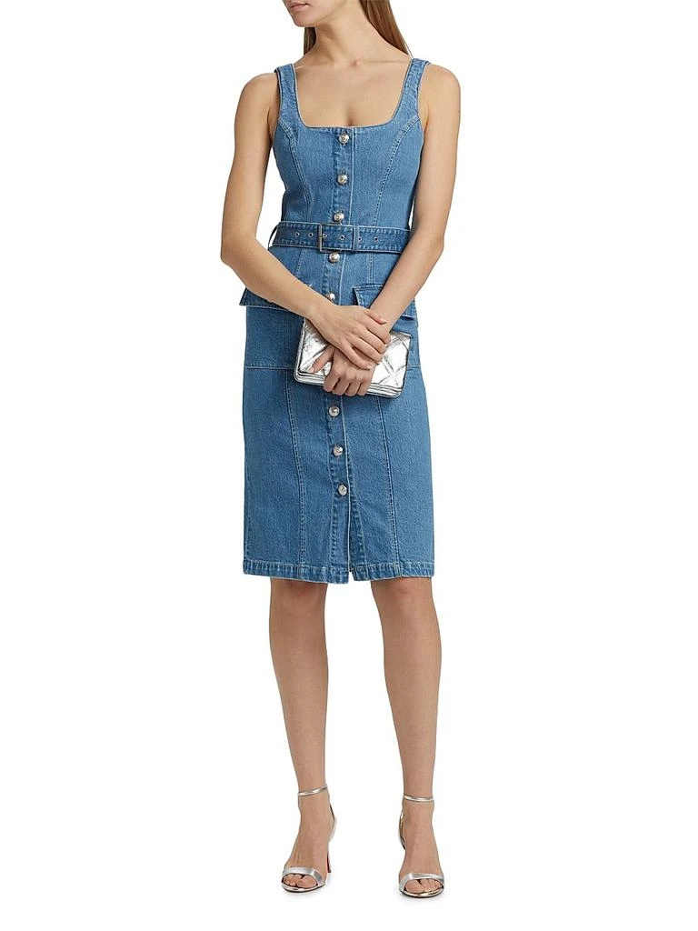 L'Agence Denim Tank Midi-Dress 2