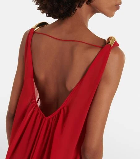 Adriana Degreas Holiday open-back chiffon maxi dress 6