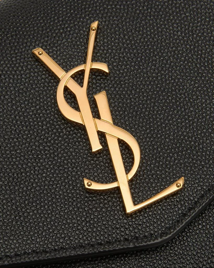 Yves Saint Laurent Uptown YSL Wallet on Chain in Grained Leather 6