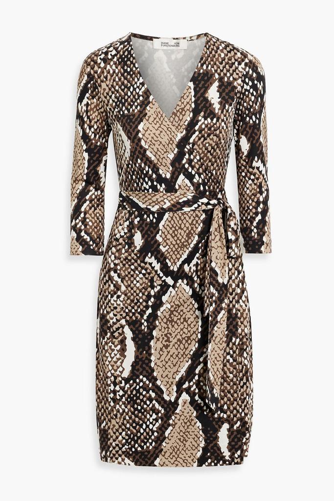 Diane von Furstenberg Julian snake-print silk-jersey wrap dress